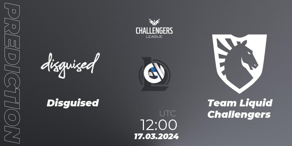 Disguised vs Team Liquid Challengers: Betting TIp, Match Prediction. 17.03.24. LoL, NACL 2024 Spring - Playoffs