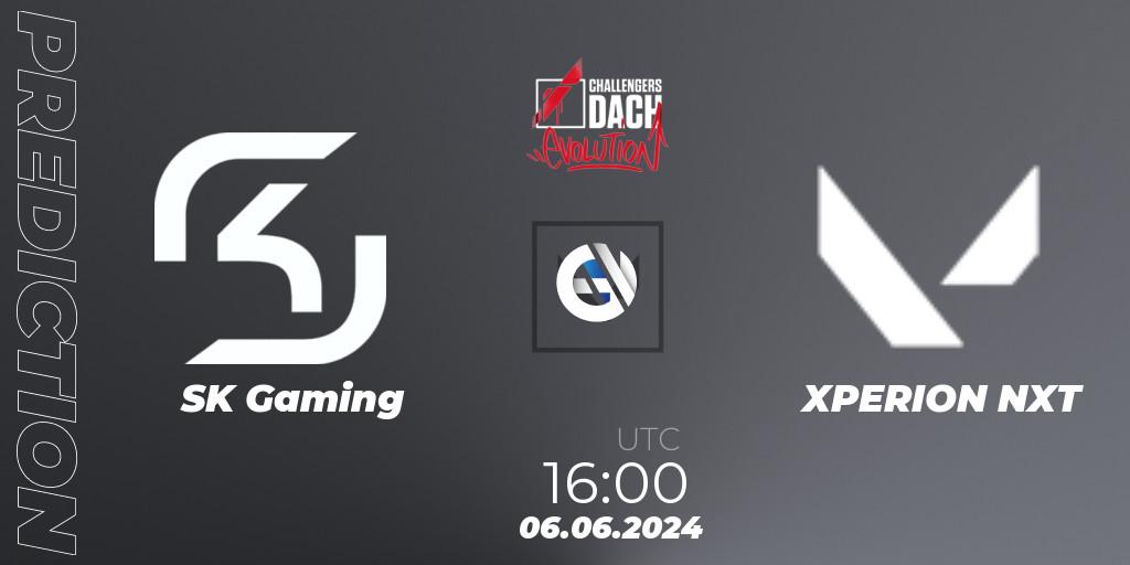 SK Gaming vs XPERION NXT: Betting TIp, Match Prediction. 06.06.2024 at 19:00. VALORANT, VALORANT Challengers 2024 DACH: Evolution Split 2
