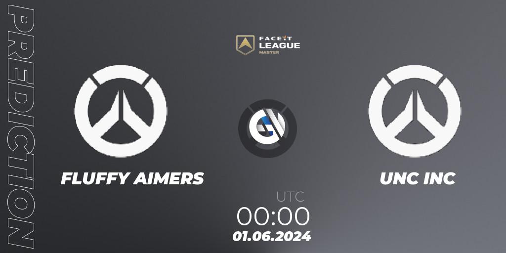 FLUFFY AIMERS vs UNC INC: Betting TIp, Match Prediction. 08.06.2024 at 00:00. Overwatch, FACEIT League Season 1 - NA Master Road to EWC