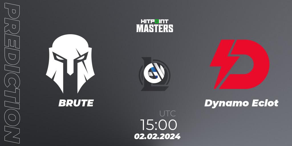 BRUTE vs Dynamo Eclot: Betting TIp, Match Prediction. 02.02.24. LoL, Hitpoint Masters Spring 2024
