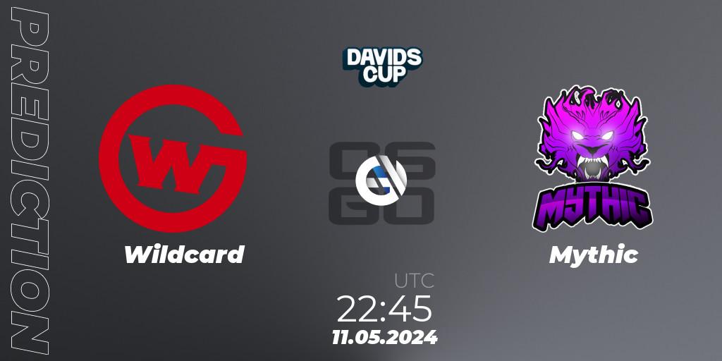 Wildcard vs Mythic: Betting TIp, Match Prediction. 11.05.2024 at 22:45. Counter-Strike (CS2), David's Cup 2024