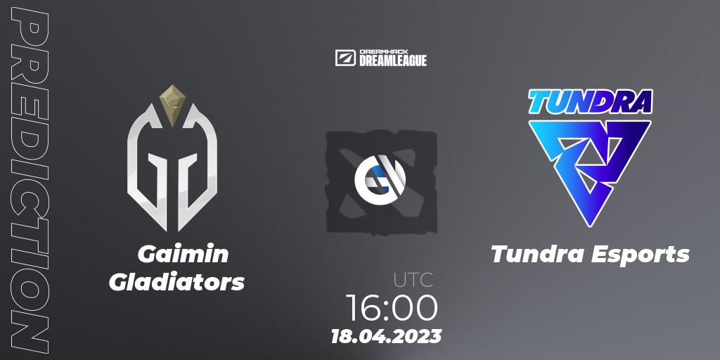 Gaimin Gladiators vs Tundra Esports: Betting TIp, Match Prediction. 18.04.23. Dota 2, DreamLeague Season 19 - Group Stage 2