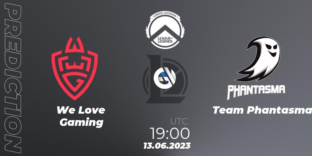 We Love Gaming vs Team Phantasma: Betting TIp, Match Prediction. 13.06.23. LoL, Greek Legends League Summer 2023