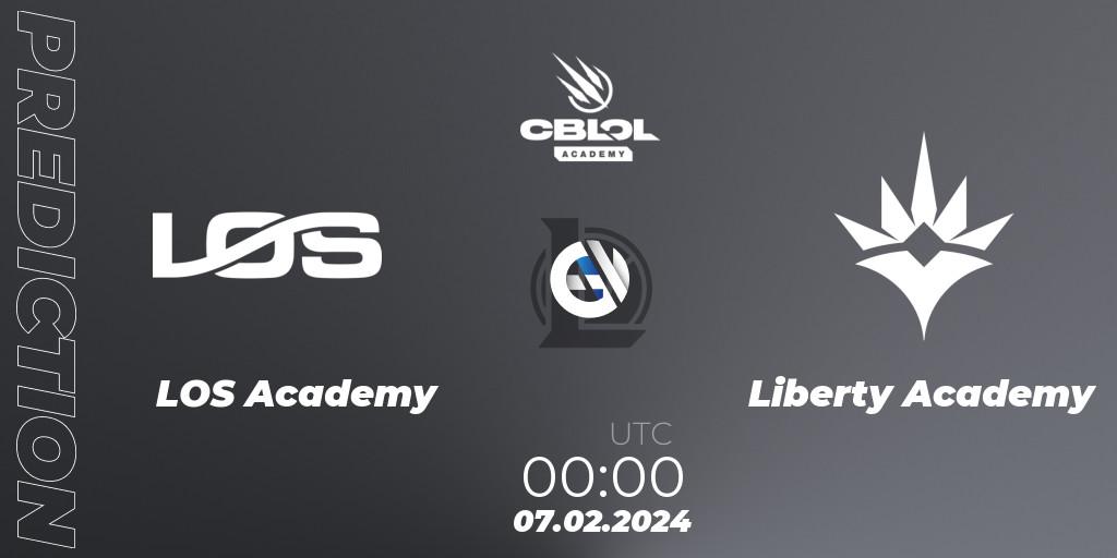 LOS Academy vs Liberty Academy: Betting TIp, Match Prediction. 07.02.2024 at 00:00. LoL, CBLOL Academy Split 1 2024