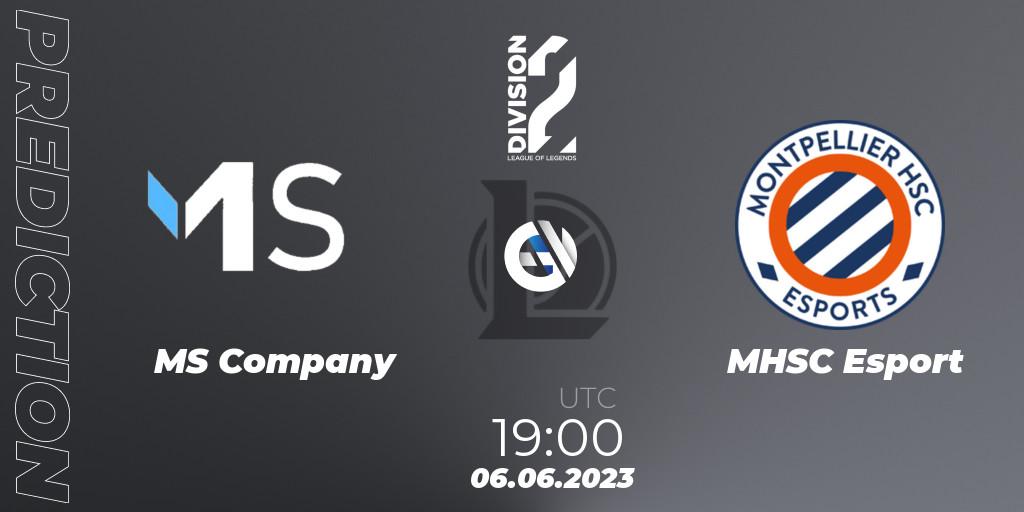 MS Company vs MHSC Esport: Betting TIp, Match Prediction. 06.06.2023 at 16:00. LoL, LFL Division 2 Summer 2023 - Group Stage