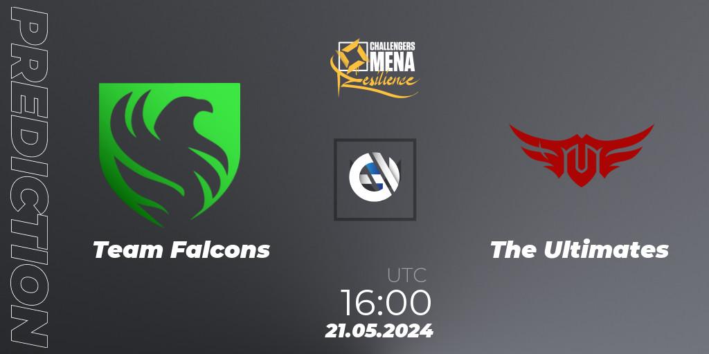 Team Falcons vs The Ultimates: Betting TIp, Match Prediction. 21.05.2024 at 16:00. VALORANT, VALORANT Challengers 2024 MENA: Resilience Split 2 - GCC and Iraq