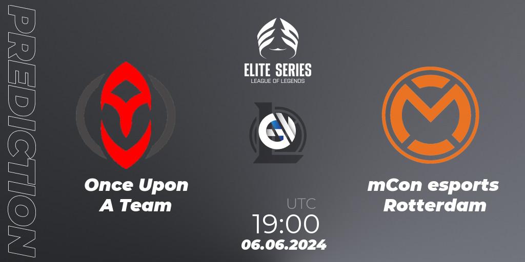 Once Upon A Team vs mCon esports Rotterdam: Betting TIp, Match Prediction. 06.06.2024 at 19:00. LoL, Elite Series Summer 2024