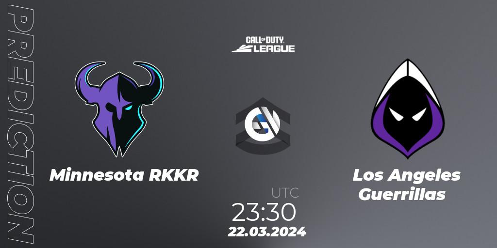 Minnesota RØKKR vs Los Angeles Guerrillas: Betting TIp, Match Prediction. 22.03.24. Call of Duty, Call of Duty League 2024: Stage 2 Major