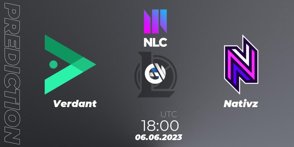 Verdant vs Nativz: Betting TIp, Match Prediction. 06.06.23. LoL, NLC Summer 2023 - Group Stage