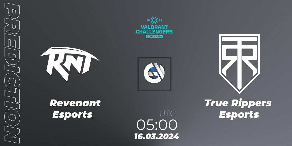 Revenant Esports vs True Rippers Esports: Betting TIp, Match Prediction. 16.03.24. VALORANT, VALORANT Challengers 2024: South Asia Split 1 - Cup 1