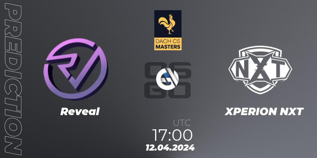 Reveal vs XPERION NXT: Betting TIp, Match Prediction. 10.04.2024 at 18:00. Counter-Strike (CS2), DACH CS Masters Season 1: Division 2