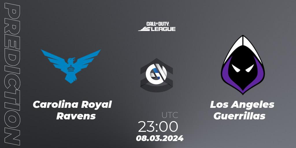 Carolina Royal Ravens vs Los Angeles Guerrillas: Betting TIp, Match Prediction. 08.03.24. Call of Duty, Call of Duty League 2024: Stage 2 Major Qualifiers