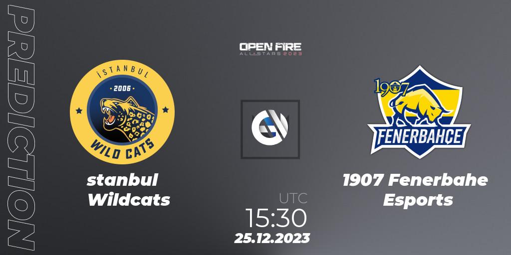 İstanbul Wildcats vs 1907 Fenerbahçe Esports: Betting TIp, Match Prediction. 25.12.23. VALORANT, Open Fire All Stars 2023