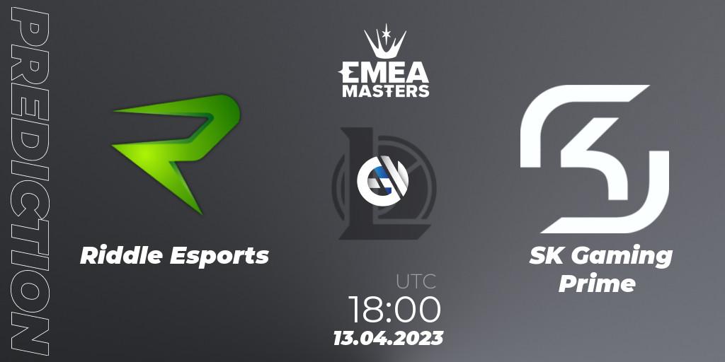 Riddle Esports vs SK Gaming Prime: Betting TIp, Match Prediction. 13.04.23. LoL, EMEA Masters Spring 2023 - Group Stage