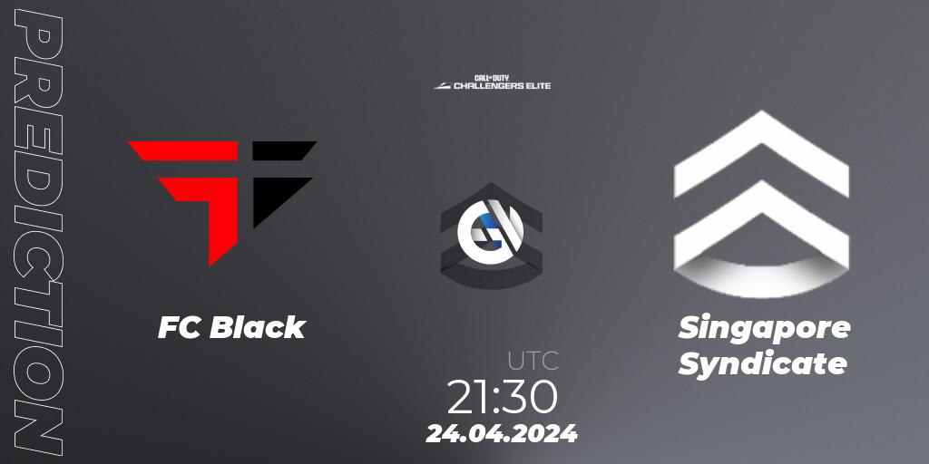 FC Black vs Singapore Syndicate: Betting TIp, Match Prediction. 24.04.2024 at 22:00. Call of Duty, Call of Duty Challengers 2024 - Elite 2: NA