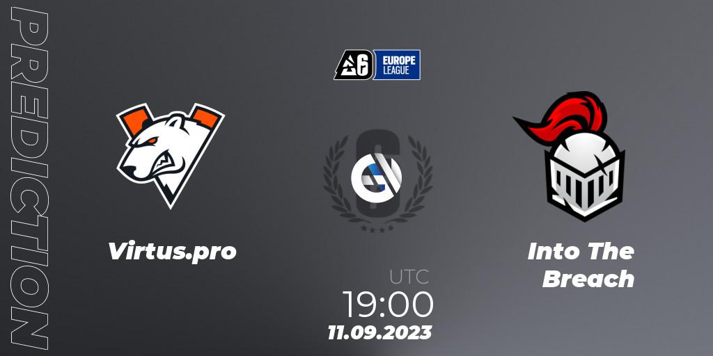 Virtus.pro vs Into The Breach: Betting TIp, Match Prediction. 11.09.2023 at 19:00. Rainbow Six, Europe League 2023 - Stage 2