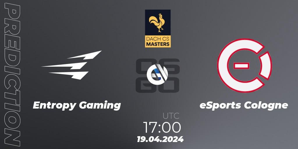 Entropy Gaming vs eSports Cologne: Betting TIp, Match Prediction. 28.04.24. CS2 (CS:GO), DACH CS Masters Season 1: Division 2