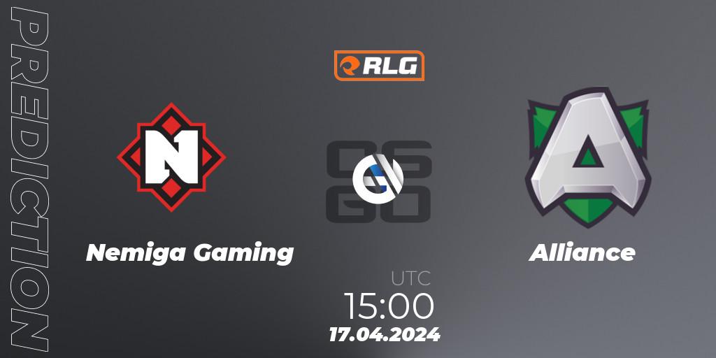 Nemiga Gaming vs Alliance: Betting TIp, Match Prediction. 17.04.24. CS2 (CS:GO), RES European Series #2