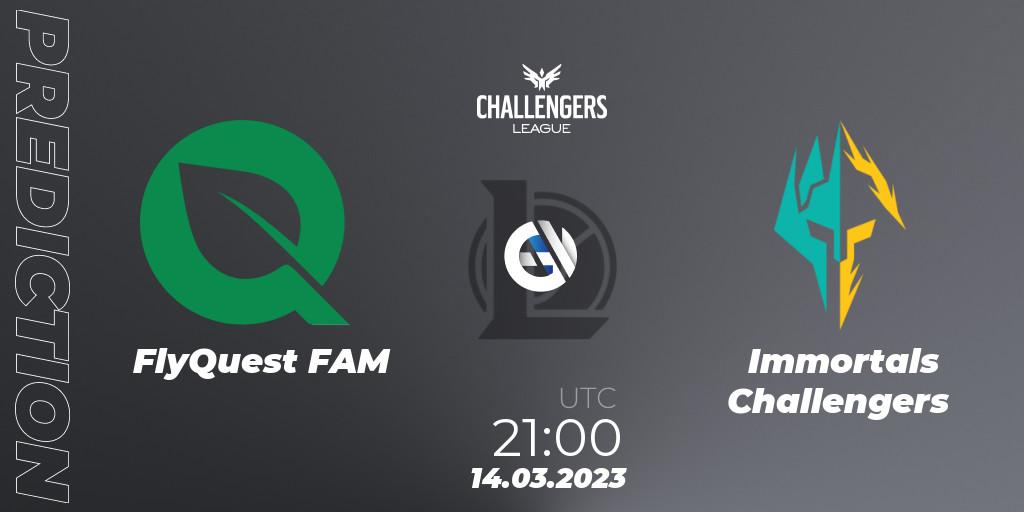 FlyQuest FAM vs Immortals Challengers: Betting TIp, Match Prediction. 14.03.23. LoL, NACL 2023 Spring - Playoffs