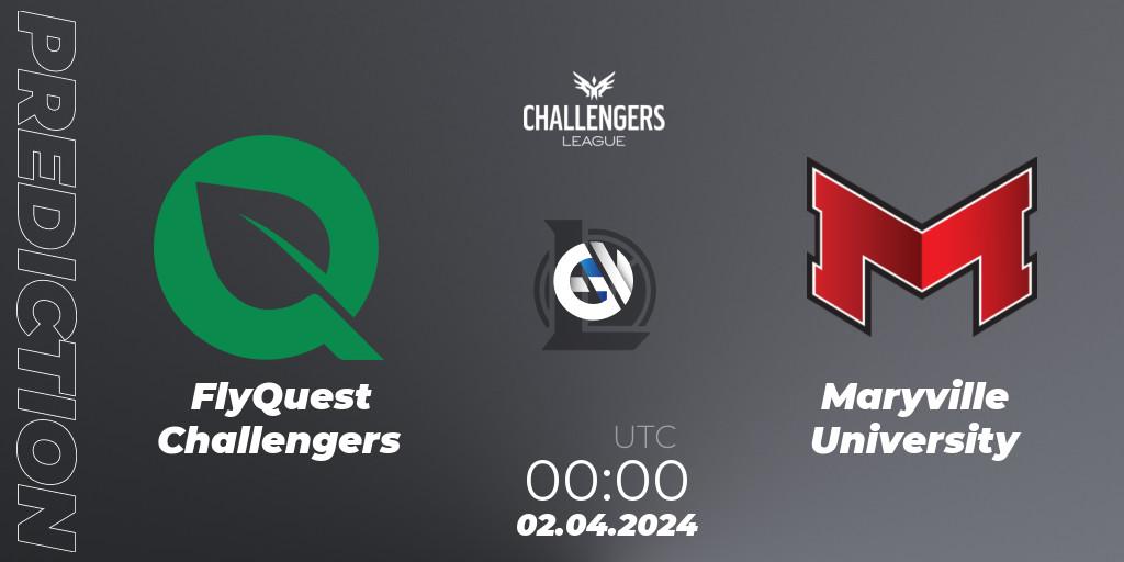 FlyQuest Challengers vs Maryville University: Betting TIp, Match Prediction. 02.04.24. LoL, NACL 2024 Spring - Playoffs