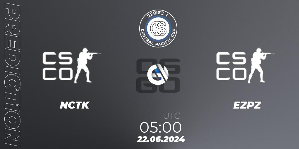 NCTĐK vs EZPZ: Betting TIp, Match Prediction. 22.06.2024 at 05:00. Counter-Strike (CS2), Central Pacific Cup: Series 1