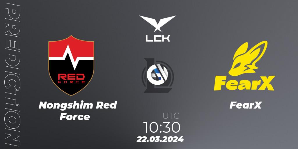 Nongshim Red Force vs FearX: Betting TIp, Match Prediction. 22.03.24. LoL, LCK Spring 2024 - Group Stage