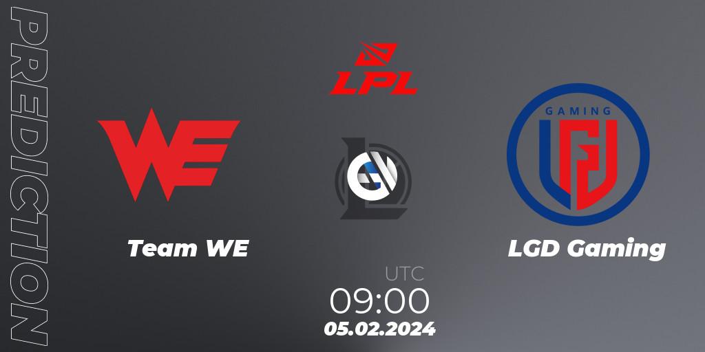 Team WE vs LGD Gaming: Betting TIp, Match Prediction. 05.02.24. LoL, LPL Spring 2024 - Group Stage