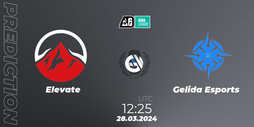 Elevate vs Gelida Esports: Betting TIp, Match Prediction. 28.03.24. Rainbow Six, Asia League 2024 - Stage 1