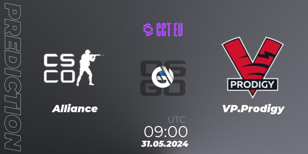 Alliance vs VP.Prodigy: Betting TIp, Match Prediction. 31.05.2024 at 09:00. Counter-Strike (CS2), CCT Season 2 Europe Series 4