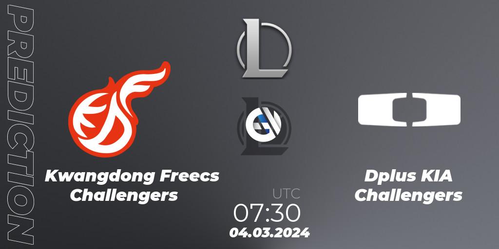 Kwangdong Freecs Challengers vs Dplus KIA Challengers: Betting TIp, Match Prediction. 04.03.24. LoL, LCK Challengers League 2024 Spring - Group Stage