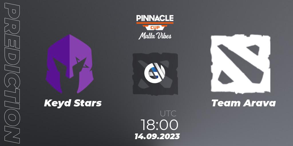 Keyd Stars vs Team Arava: Betting TIp, Match Prediction. 14.09.23. Dota 2, Pinnacle Cup: Malta Vibes #3