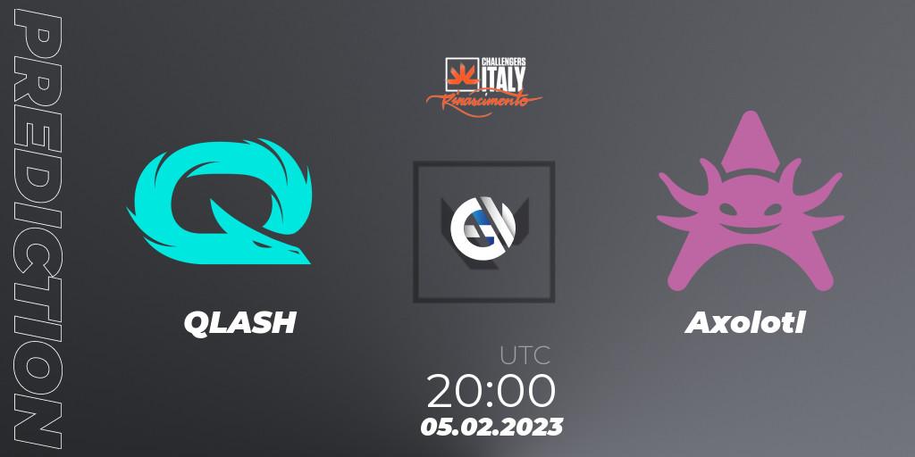 QLASH vs Axolotl: Betting TIp, Match Prediction. 05.02.23. VALORANT, VALORANT Challengers 2023 Italy: Rinascimento Split 1