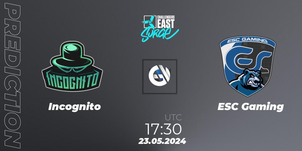 Incognito vs ESC Gaming: Betting TIp, Match Prediction. 28.05.2024 at 15:00. VALORANT, VALORANT Challengers 2024 East: Surge Split 2