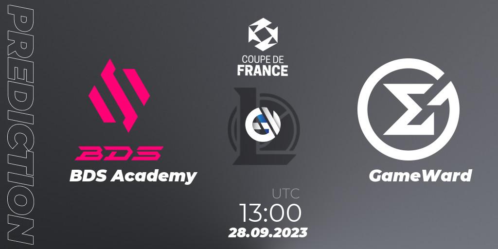 BDS Academy vs GameWard: Betting TIp, Match Prediction. 28.09.23. LoL, Coupe de France 2023