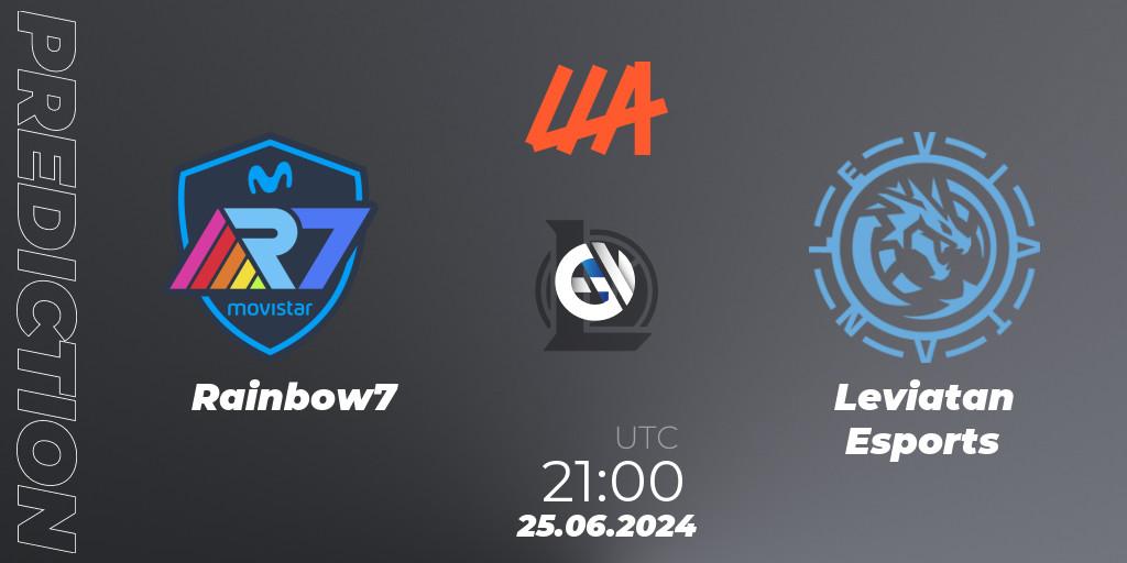 Rainbow7 vs Leviatan Esports: Betting TIp, Match Prediction. 25.06.2024 at 21:00. LoL, LLA Closing 2024 - Group Stage