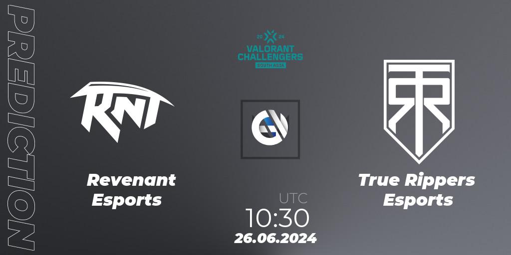 Revenant Esports vs True Rippers Esports: Betting TIp, Match Prediction. 26.06.2024 at 10:30. VALORANT, VALORANT Challengers 2024: South Asia - Split 2