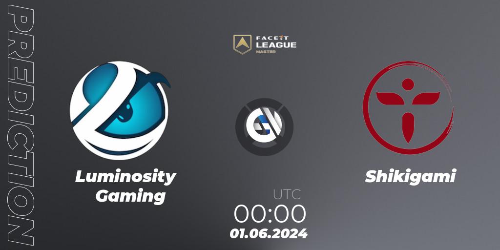 Luminosity Gaming vs Shikigami: Betting TIp, Match Prediction. 08.06.2024 at 00:00. Overwatch, FACEIT League Season 1 - NA Master Road to EWC