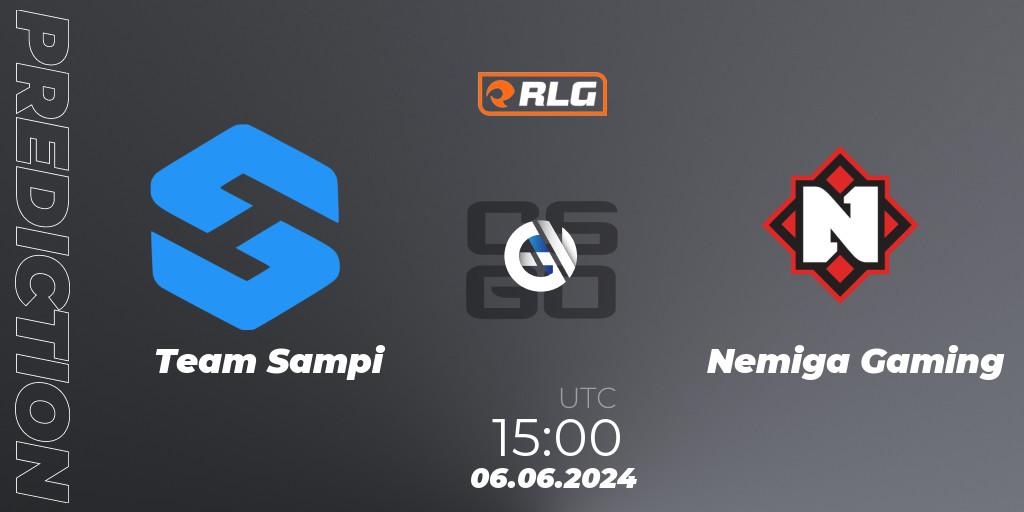 Team Sampi vs Nemiga Gaming: Betting TIp, Match Prediction. 06.06.2024 at 15:00. Counter-Strike (CS2), RES European Series #5