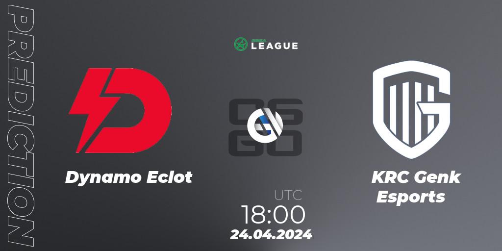 Dynamo Eclot vs KRC Genk Esports: Betting TIp, Match Prediction. 24.04.24. CS2 (CS:GO), ESEA Season 49: Advanced Division - Europe