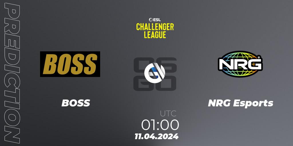 BOSS vs NRG Esports: Betting TIp, Match Prediction. 11.04.24. CS2 (CS:GO), ESL Challenger League Season 47: North America