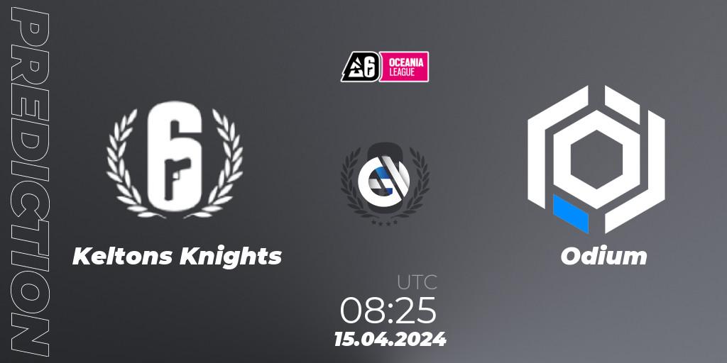 Keltons Knights vs Odium: Betting TIp, Match Prediction. 15.04.2024 at 09:25. Rainbow Six, Oceania League 2024 - Stage 1