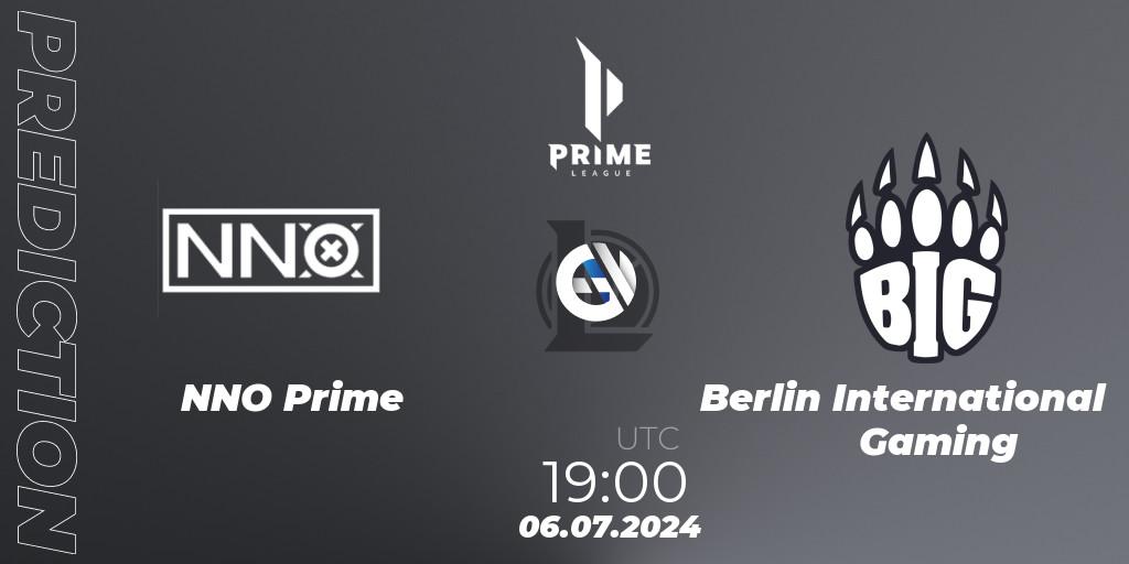 NNO Prime vs Berlin International Gaming: Betting TIp, Match Prediction. 06.07.2024 at 19:00. LoL, Prime League Summer 2024