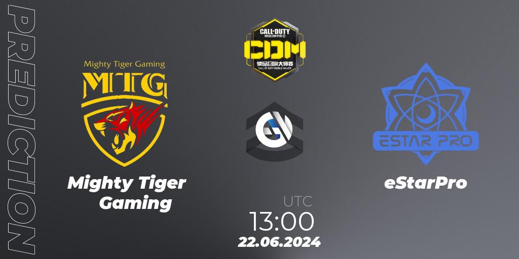 Mighty Tiger Gaming vs eStarPro: Betting TIp, Match Prediction. 22.06.2024 at 14:10. Call of Duty, China Masters 2024 S8: Regular Season