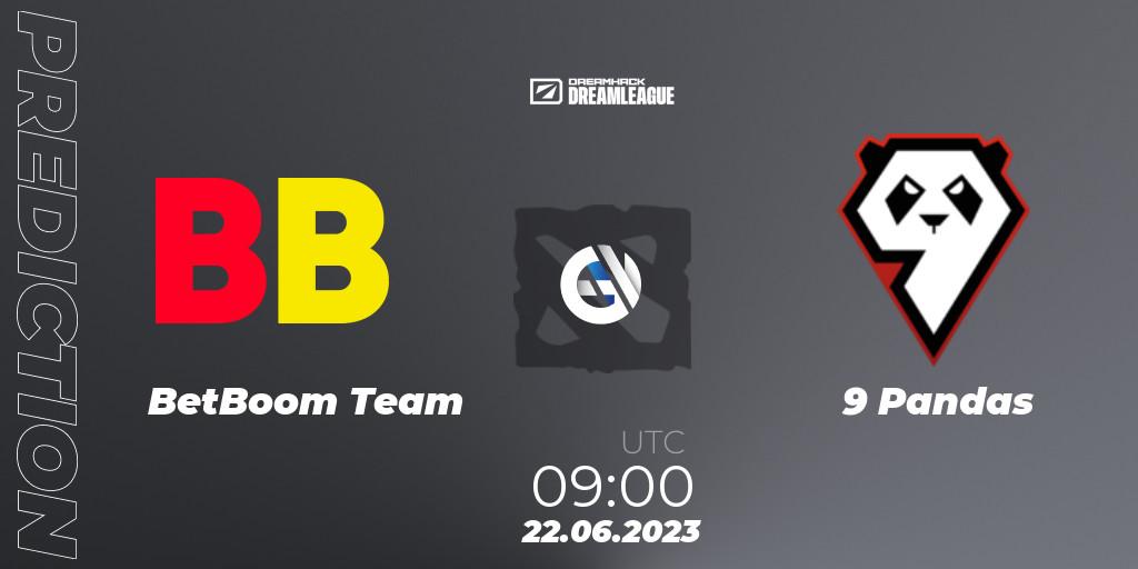 BetBoom Team vs 9 Pandas: Betting TIp, Match Prediction. 22.06.2023 at 08:55. Dota 2, DreamLeague Season 20 - Group Stage 2