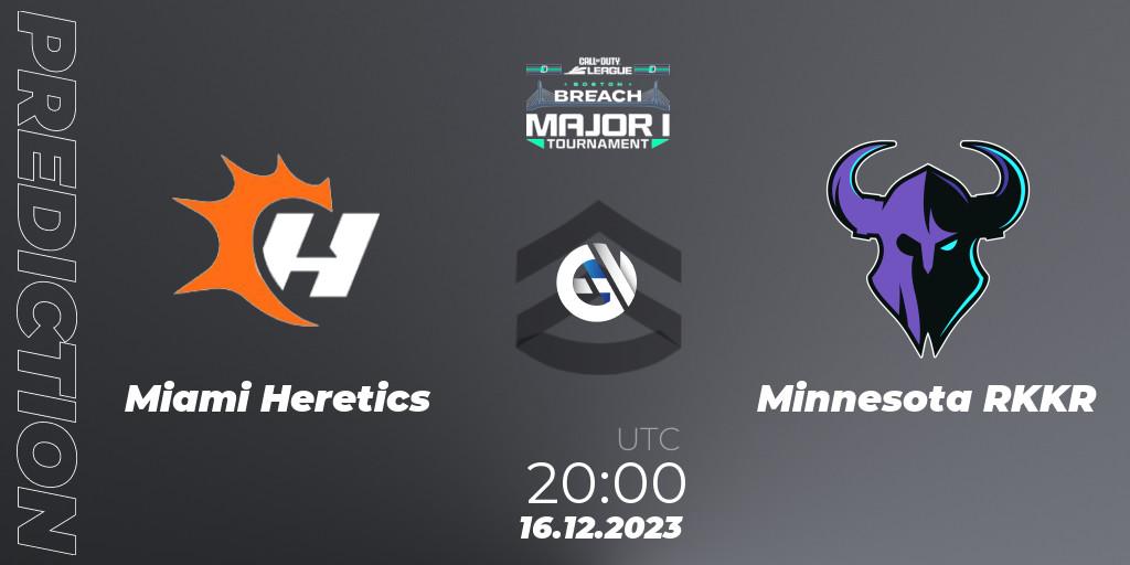 Miami Heretics vs Minnesota RØKKR: Betting TIp, Match Prediction. 16.12.2023 at 20:00. Call of Duty, Call of Duty League 2024: Stage 1 Major Qualifiers