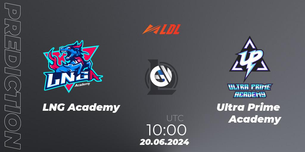 LNG Academy vs Ultra Prime Academy: Betting TIp, Match Prediction. 20.06.2024 at 10:00. LoL, LDL 2024 - Stage 3