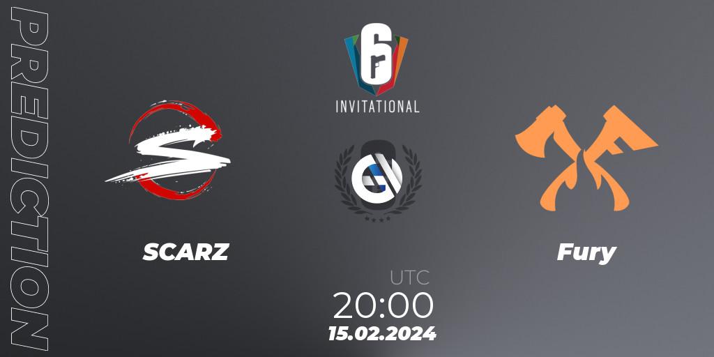 SCARZ vs Fury: Betting TIp, Match Prediction. 15.02.2024 at 17:30. Rainbow Six, Six Invitational 2024 - Group Stage