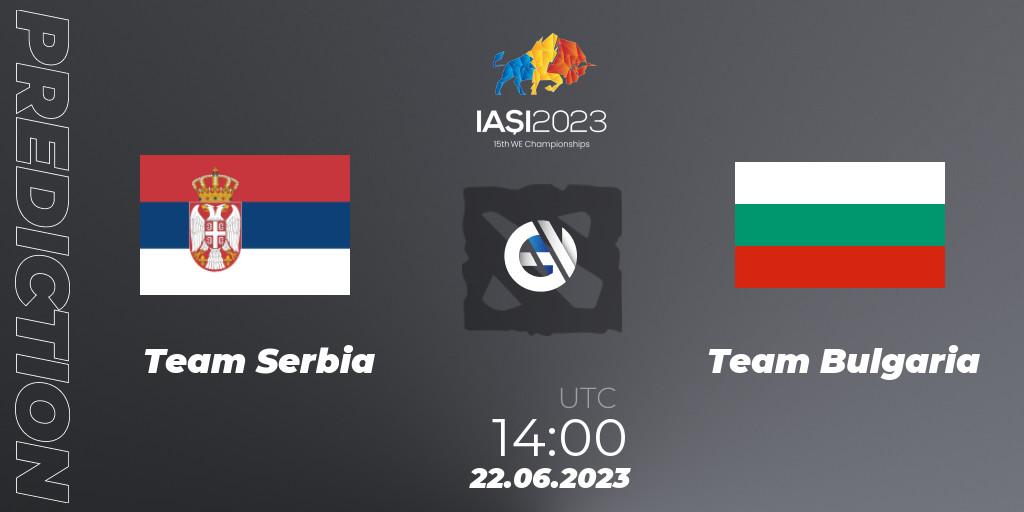 Team Serbia vs Team Bulgaria: Betting TIp, Match Prediction. 22.06.23. Dota 2, IESF Europe B Qualifier 2023
