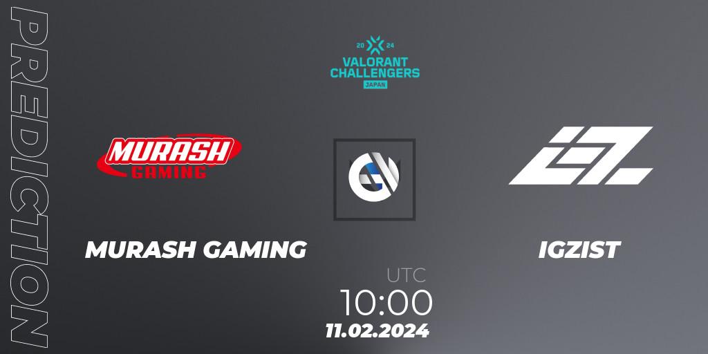 MURASH GAMING vs IGZIST: Betting TIp, Match Prediction. 11.02.24. VALORANT, VALORANT Challengers Japan 2024: Split 1