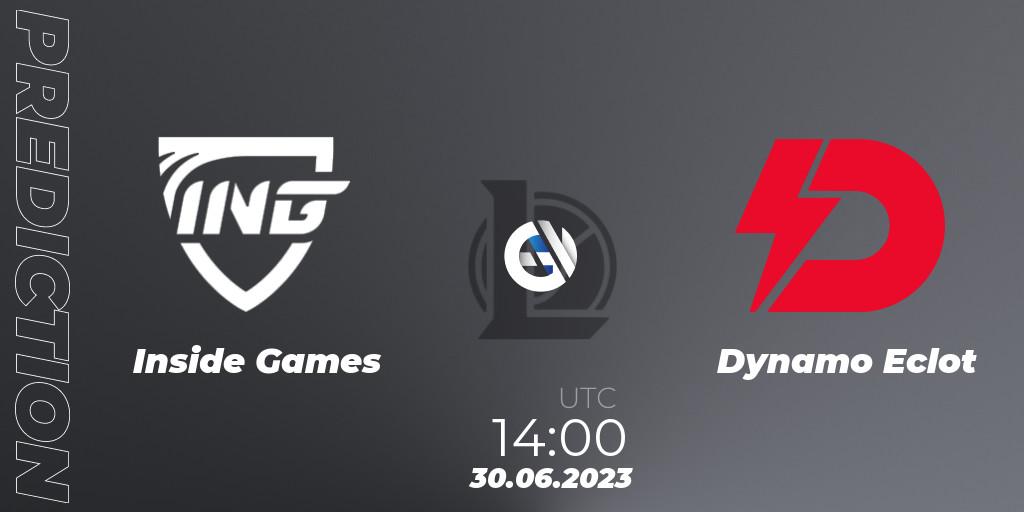 Inside Games vs Dynamo Eclot: Betting TIp, Match Prediction. 06.06.23. LoL, Hitpoint Masters Summer 2023 - Group Stage